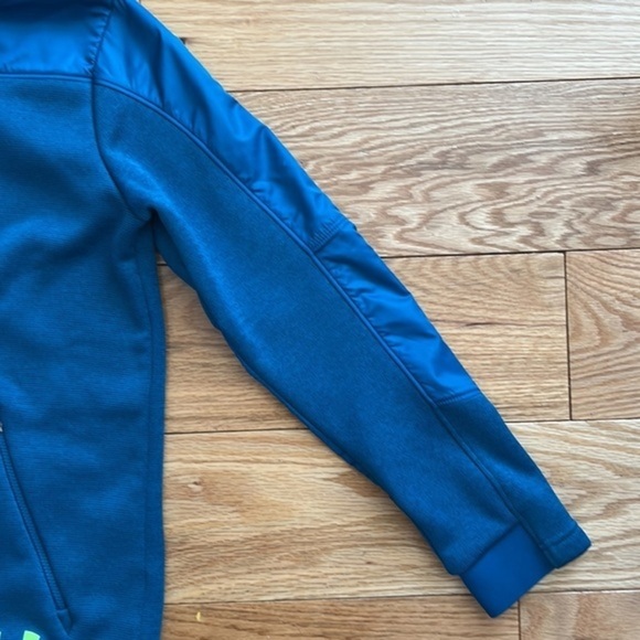Under Armour Cold Gear fleece lined hooded jacket Youth Medium - Picture 11 of 13